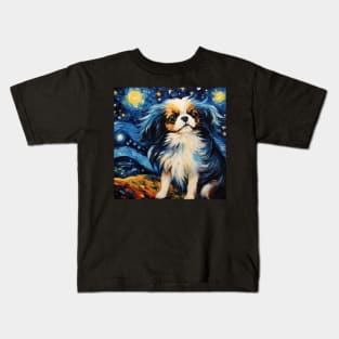 Japanese Chin Night Kids T-Shirt